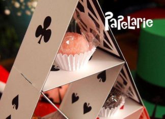 Birthday Decoration : Treats tower at an Alice in Wonderland birthday party! See more party ideas at C…