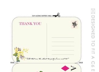 Birthday Decoration : Truly Alice Free Printable – Thank You Cards