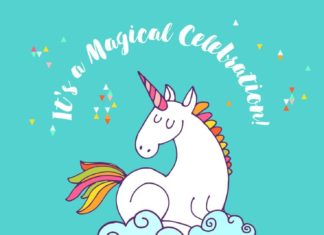 Birthday Decoration : Unicorn Magic – Free Printable Birthday Invitation Template | Greetings Island