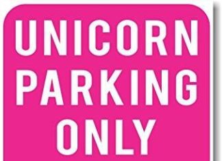 Birthday Decoration : Unicorn Parking Only – Violators Will Be Turned Into Rainbows