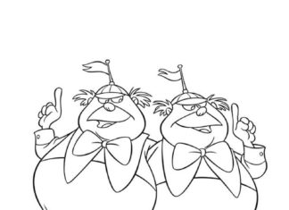 Birthday Decoration : coloriage-alice-aux-pays-des-merveilles-9_jpg dans Coloring Alice in Wonderland …