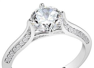 Birthday Gifts Ideas : 1.2CT Round Cut Solitaire Russian Lab Diamond Engagement Ring