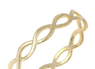 Birthday Gifts Ideas : 14K Yellow Gold Wedding Band Promise Ring