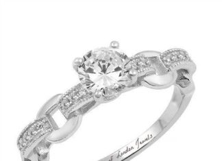 Birthday Gifts Ideas : A Perfect 1.1CT Round Cut Russian Lab Diamond Engagement Ring