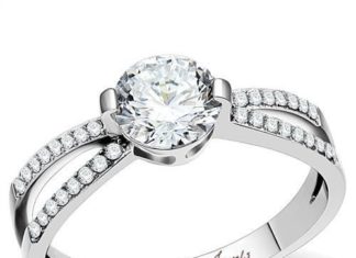 Birthday Gifts Ideas : A Perfect 1.3CT Round Cut Solitaire Russian Lab Diamond Split Shank Engagement R…