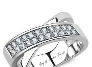 Birthday Gifts Ideas : A Perfect 2.1TCW Russian Lab Diamond Ring Wedding Bands Eternity Ring