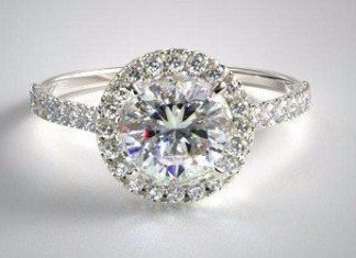 Birthday Gifts Ideas : A Perfect 2.5CT Halo Russian Lab Diamond Ring
