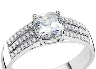 Birthday Gifts Ideas : A Perfect 2CT Cushion Cut Russian Lab Diamond Halo Engagement Ring