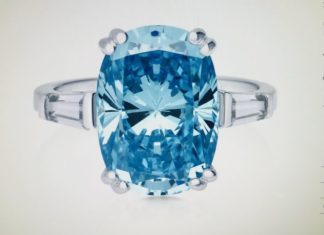 Birthday Gifts Ideas : A Perfect 7.5CT Cushion Cut Aquamarine Solitaire Russian Lab Diamond Engagement …