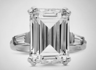 Birthday Gifts Ideas : A Perfect 8.6CT Emerald Cut Russian Lab Diamond Ring Love!!!