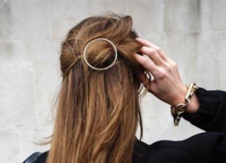 Birthday Gifts Ideas : Celebrity Trending Gold Circle Hair Clip Hair Pin Wedding Barrette