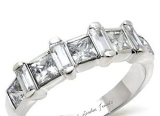 Birthday Gifts Ideas : Lab Diamond Solitaire Wedding Band Ring