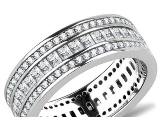 Birthday Gifts Ideas : TCW Lab Diamond Wedding Band Eternity Ring