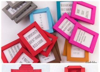 Birthday Gifts Inspiration : Best DIY Picture Frames and Photo Frame Ideas -Paper Frames – How To Make Cool H…
