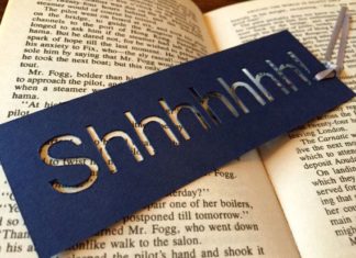 Birthday Gifts Inspiration : Bookmark handmade bookmark mini gift Shhh Ideas by CarolineArgo