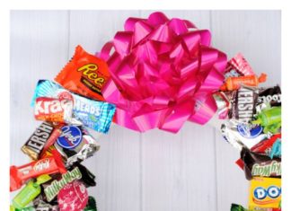 Birthday Gifts Inspiration : Candy Wreath for Birthdays-A Fun Birthday Gift for Kids or Friends