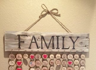 Birthday Gifts Inspiration : Classic Rustic Family Birthday Board