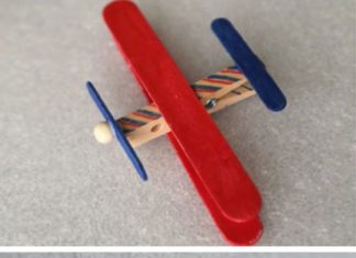 Birthday Gifts Inspiration : Craft Stick Airplane | 18 DIY Fathers Day Gifts from Kids for Grandpa | Easy…