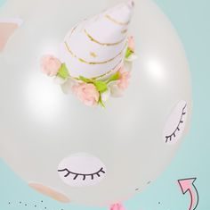 Birthday Gifts Inspiration : DIY Einhorn Luftballon selber basteln – ganz einfach mit unserer Bastelvorlage. …