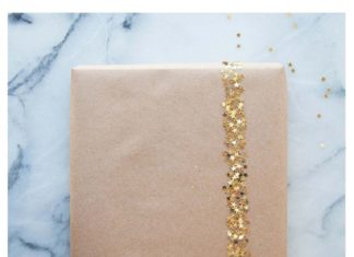 Birthday Gifts Inspiration : DIY Gift Wrap with Glitter Tape – 16 Fun-filled DIY Birthday Gift Wrapping Ideas…