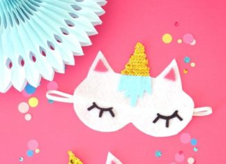 Birthday Gifts Inspiration : DIY Masques de Sommeil Licorne avec Patron Gratuit – apprendre à fabriquer ces …