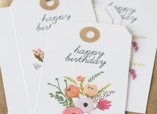 Birthday Gifts Inspiration : Darling (and free) printable birthday gift tags with beautiful florals. livelaug…