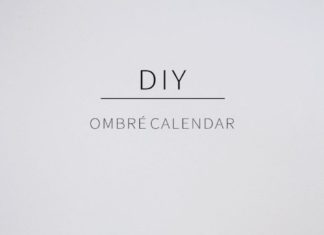 Birthday Gifts Inspiration : Diy: fabriquez un calendrier ombré pour votre bureau! | BricoBistro: