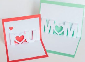 Birthday Gifts Inspiration : I Love You Pop Up Cards | Click Pic for 20 DIY Mothers Day Craft Ideas for Kids …