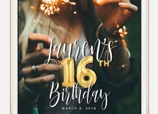 Birthday Gifts Inspiration : LIMITED TIME! Snapchat Geofilter Birthday, Snapchat Birthday Geofilter, 16th Bir…