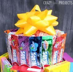 Birthday Gifts Inspiration : Make a “cake” out of candy! Fun gift idea! – A Little Craft in Your Day #teencr…