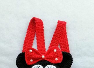 Birthday Gifts Inspiration : Minnie Mouse sac à dos fait main au crochet cadeau sac à dos