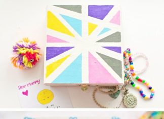 Birthday Gifts Inspiration : Mothers Day Treasure Box | Easy Mothers Day Crafts for Kids to Make | DIY Birthd…