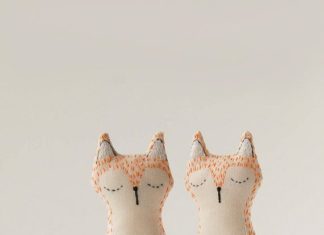 Birthday Gifts Inspiration : Sleepy Fox Softie for Baby – Mr. Fox Plushie Stuffed Toy – Upcycled Woodland Ani…