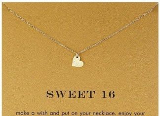 Birthday Gifts Inspiration : Sweet 16 Heart Necklace. Birthday gifts for 16 year old girls.