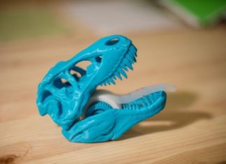 Birthday Gifts Inspiration : T-rex 3D imprimés dévidoir de ruban, plus cool cadeau de Noël, Jurassic Park,…