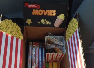 Birthday Gifts Inspiration : The Movie Night Care Package | 16 Care Packages That Any College Kid Would Love….