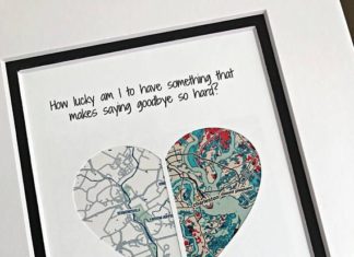 Birthday Gifts Inspiration : The perfect thoughtful gift or personal memento. This personalized map makes the…
