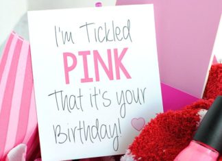 Birthday Gifts Inspiration : Tickled Pink Birthday Gift Idea