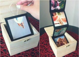 Birthday Gifts Inspiration : cadeau a fabriquer pour sa meilleure amie, une boîte en bois, remplie de photos…