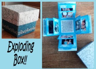 Birthday Gifts Inspiration : www.echopaul.com/ Lovely exploding photo box ? Made one of these for my German e…