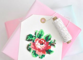 Birthday Inspiration: 12-gifts-of-love-geschenkanhaenger-rose-aus-buegelperlen