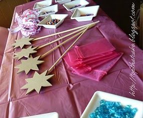 Birthday Inspiration: A very fairy activity – decorate wands with beads, gem-stones, glitter paint, st…