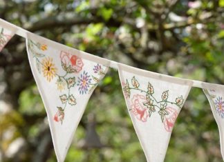 Birthday Inspiration: Add a handmade vintage touch to any gathering with buntings made from upcycled l…