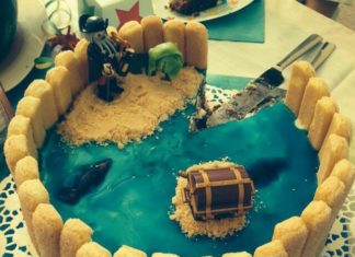 Birthday Inspiration: Banana Split Torte #Pirateninsel