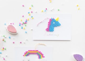 Birthday Inspiration: DIY: Einhorn Einladung mit Bügelperlen – Hochzeitsblog Fräulein K. Sagt Ja