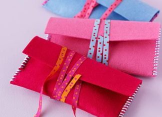 Birthday Inspiration: Der Inhalt der Täschchen wird fast schon zur Nebensache: Die Filz-Beutel sind s…