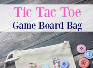 Birthday Inspiration: Easy DIY Tic-Tac-Toe Travel Game Bag Tutorial – Kids will have fun passing time…