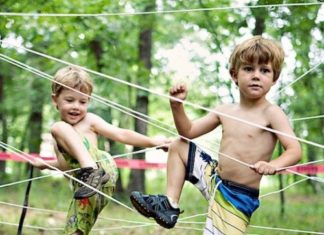 Birthday Inspiration: Einen Hinderniss Parcours im Wald oder Garten für die Kleinen selber machen fü…