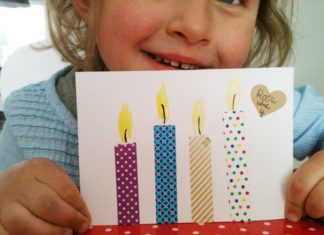 Birthday Inspiration: Geburtstagseinladung mit maskingtape