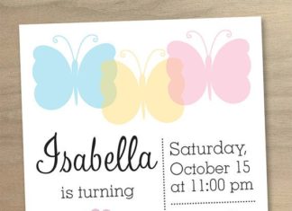 Birthday Inspiration: Girl's Butterfly Party Birthday Invitation Pink by DesignAndLife